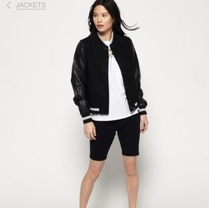 Superdry NWOT Parisian Luxe Wool Bomber Jacket Large